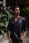 Silk shirt black