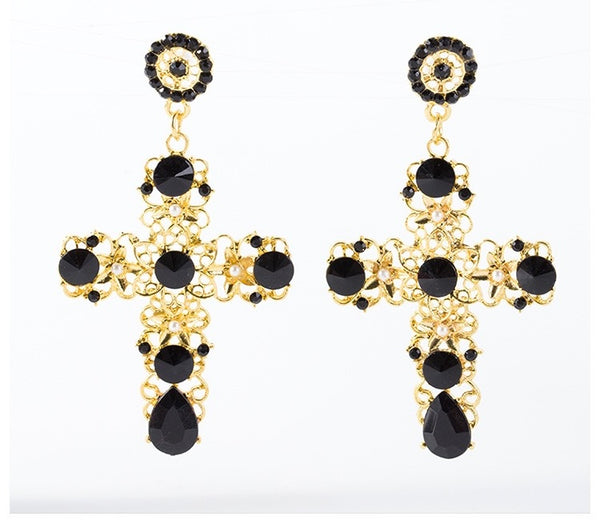 Cross earrings